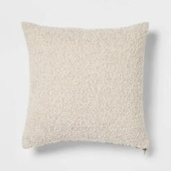 Woven Boucle Square Throw Pillow With Exposed Zipper - Threshold™ -Home Decor GUEST 0156fdc5 10c3 4229 91f3 7cd04c3990d7