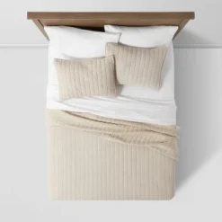 Herringbone Flannel Quilt Beige - Threshold 8 Herringbone Flannel Quilt Beige - Threshold -Home Decor GUEST 04d4d997 14ad 458a 8d03 48430e232e3a