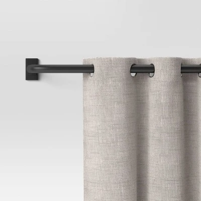 Blackout Rectangle Curtain Rod - Threshold™ 3 Blackout Rectangle Curtain Rod - Threshold™