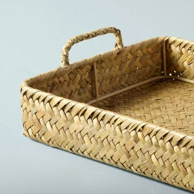 36" Extra-Large Natural Woven Basket Tray - Hearth & Hand™ With Magnolia 5 36" Extra-Large Natural Woven Basket Tray - Hearth & Hand™ With Magnolia - Image 3