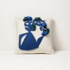 Floral Watering Pitcher Square Throw Pillow With Tassels - Opalhouse™ Designed With Jungalow™ 9 Floral Watering Pitcher Square Throw Pillow With Tassels - Opalhouse™ Designed With Jungalow™ -Home Decor GUEST 0906edd7 8f87 4cf0 bdf8 6d27a8556060