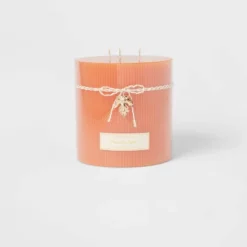 Ribbed Pillar Pumpkin Spice Candle - Threshold™ 13 Ribbed Pillar Pumpkin Spice Candle - Threshold™ -Home Decor GUEST 0d63d7f3 068b 4568 b0aa dd0d0ee144a9