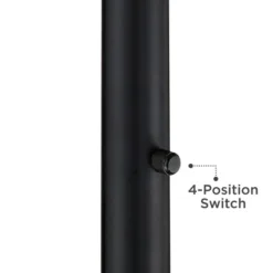 Possini Euro Design Modern Torchiere Floor Lamp Light Blaster LED 72.25" Tall Antique Brass And Matte Black Opal Glass For Living Room Bedroom 12 Possini Euro Design Modern Torchiere Floor Lamp Light Blaster LED 72.25" Tall Antique Brass And Matte Black Opal Glass For Living Room Bedroom -Home Decor GUEST 1158857a 5014 42b3 a238 8250ae5c8fa4