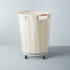 Wire & Fabric Laundry Hamper Sour Cream - Hearth & Hand™ With Magnolia 11 Wire & Fabric Laundry Hamper Sour Cream - Hearth & Hand™ With Magnolia -Home Decor GUEST 1172c23f 3103 40d4 b324 2c56bdd6ddc9