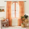 1pc Sheer Ophelia Printed Burnout Window Curtain Panel Orange - Opalhouse™ Designed With Jungalow™ -Home Decor GUEST 1403018d 86ae 4f43 bdb8 a45381091bf1