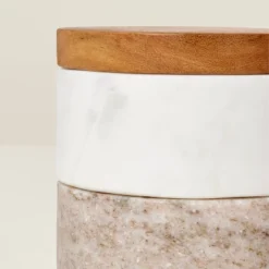 3pc Marble Stacking Salt & Pepper Cellar White/Warm Gray - Hearth & Hand™ With Magnolia 7 3pc Marble Stacking Salt & Pepper Cellar White/Warm Gray - Hearth & Hand™ With Magnolia -Home Decor GUEST 1511b512 a04d 4638 8b56 b59f269aa4b2