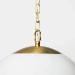 Milk Glass Ceiling Pendant Brass - Threshold™ Designed With Studio McGee -Home Decor GUEST 183bf4cf 1e46 4f50 816a 5abef6058a88