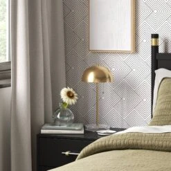 Dome Table Lamp With Acrylic Base Brass - Threshold™ -Home Decor GUEST 19454f04 c8ef 495e 8c0d 3cd404761f71