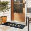 1'7.5"x3'11" 'Hello' Doormat Black/Tan - Threshold™ 2 1'7.5"x3'11" 'Hello' Doormat Black/Tan - Threshold™ -Home Decor GUEST 1b0e433f 2685 42b9 9a18 4eb5baf32ce7
