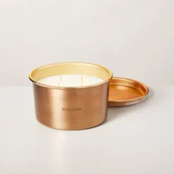 Lidded Metal Willow 4-Wick Jar Candle Brass Finish 20oz - Hearth & Hand™ With Magnolia 5 Lidded Metal Willow 4-Wick Jar Candle Brass Finish 20oz - Hearth & Hand™ With Magnolia -Home Decor GUEST 1cdfe0d7 4252 4460 a0c6 baa048e35a6c