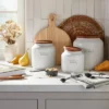 Dry Goods Stoneware Canister With Wood Lid Cream/Brown - Hearth & Hand™ With Magnolia 2 Dry Goods Stoneware Canister With Wood Lid Cream/Brown - Hearth & Hand™ With Magnolia -Home Decor GUEST 1f1067e8 afa2 468c 98f6 015256fc36d2