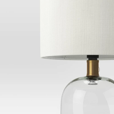 Glass Cylinder Mini Table Lamp With Open Base Clear - Threshold™ 5 Glass Cylinder Mini Table Lamp With Open Base Clear - Threshold™ - Image 3