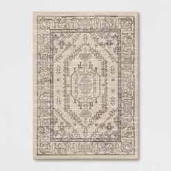Plush Persian Style Area Rug Cream - Threshold™ -Home Decor GUEST 21495567 798b 4c7e 88b2 01a16bec916d