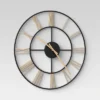 20" Decorative Wall Clock Gold/Black - Threshold™ 1 20" Decorative Wall Clock Gold/Black - Threshold™ -Home Decor GUEST 216e7b79 a8c3 4bd4 9fcf 22f86d1062cb