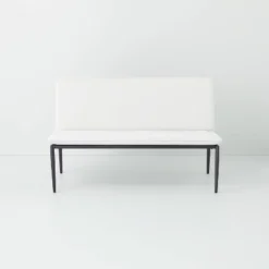 Cushioned Metal Outdoor Loveseat - Cream/Black - Hearth & Hand™ With Magnolia 10 Cushioned Metal Outdoor Loveseat - Cream/Black - Hearth & Hand™ With Magnolia -Home Decor GUEST 21debab5 886a 4bb4 b2ba eae51b4f1e72