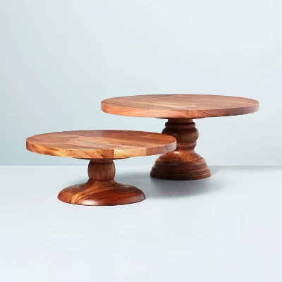 11" Wooden Cake Stand - Hearth & Hand™ With Magnolia 5 11" Wooden Cake Stand - Hearth & Hand™ With Magnolia - Image 3