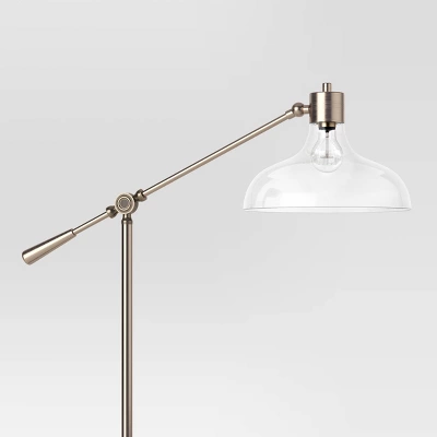 Crosby Bell Floor Lamp Brass With Glass Shade - Threshold™ 5 Crosby Bell Floor Lamp Brass With Glass Shade - Threshold™ - Image 3