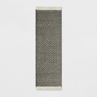Chevron Woven Area Rug Black/White - Project 62™ 5 Chevron Woven Area Rug Black/White - Project 62™ - Image 3