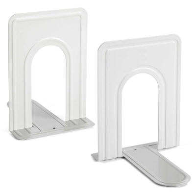 Juvale 12 Pack Metal Bookends For Shelves, Heavy Duty White Book Stoppers For Library, Living Room, Or Office (5x6.6x 5.8 In) 9 Juvale 12 Pack Metal Bookends For Shelves, Heavy Duty White Book Stoppers For Library, Living Room, Or Office (5x6.6x 5.8 In) - Image 7