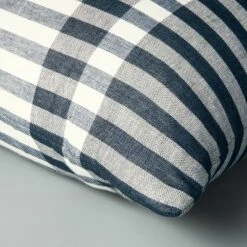 24"x24" Contrast Edge Stripe Oversized Throw Pillow Gray/Blue - Hearth & Hand™ With Magnolia 7 24"x24" Contrast Edge Stripe Oversized Throw Pillow Gray/Blue - Hearth & Hand™ With Magnolia -Home Decor GUEST 2aac9352 1ec5 4711 bf48 9b96de391211