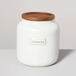 Dry Goods Stoneware Canister With Wood Lid Cream/Brown - Hearth & Hand™ With Magnolia 12 Dry Goods Stoneware Canister With Wood Lid Cream/Brown - Hearth & Hand™ With Magnolia -Home Decor GUEST 2c91d4cc d7f4 4ffb ae0c 3739dc8140bd