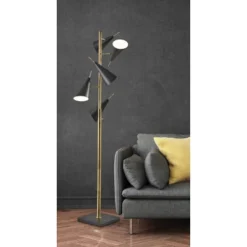 71.5" Owen Tree Lamp Black - Adesso 23 71.5" Owen Tree Lamp Black - Adesso -Home Decor GUEST 30cde228 e613 40cf 8e51 6b0c4fd835da