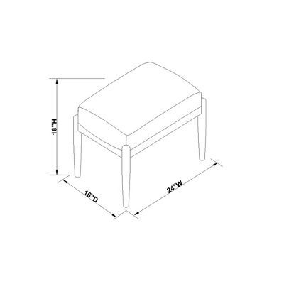 Boucle Upholstered Wood Ottoman - Hearth & Hand™ With Magnolia 9 Boucle Upholstered Wood Ottoman - Hearth & Hand™ With Magnolia - Image 7