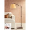 Franklin Iron Works Rustic Farmhouse Arc Floor Lamp With USB Port 60" Tall Bronze Downbridge Faux Leather Empire Shade For Living Room Reading Bedroom 2 Franklin Iron Works Rustic Farmhouse Arc Floor Lamp With USB Port 60" Tall Bronze Downbridge Faux Leather Empire Shade For Living Room Reading Bedroom -Home Decor GUEST 32f6c0e3 1124 43b9 8820 b7f42e268845