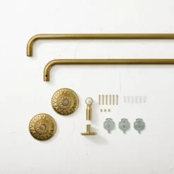 66"-120" Medallion Snap Grip French Curtain Rod Brass - Opalhouse™ Designed With Jungalow™ 7 66"-120" Medallion Snap Grip French Curtain Rod Brass - Opalhouse™ Designed With Jungalow™ -Home Decor GUEST 34d78b5a 5da3 4bcd ae5c 12c693e0d007