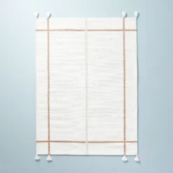 Bold Cross Stripes Tassel Rug Cream/Tan - Hearth & Hand™ With Magnolia 15 Bold Cross Stripes Tassel Rug Cream/Tan - Hearth & Hand™ With Magnolia -Home Decor GUEST 3630ef84 b701 4a81 b546 9f6450d0c0e1