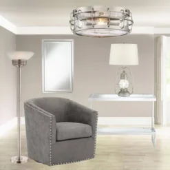 Possini Euro Design Light Blaster Art Deco Torchiere Floor Lamp 72 1/2" Tall Brushed Nickel LED Frosted Glass Bowl Shade For Living Room Bedroom House 15 Possini Euro Design Light Blaster Art Deco Torchiere Floor Lamp 72 1/2" Tall Brushed Nickel LED Frosted Glass Bowl Shade For Living Room Bedroom House -Home Decor GUEST 37116d73 80ee 4df9 9182 e7a665c0400b