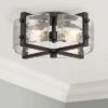 Possini Euro Design Adri Modern Ceiling Light Flush Mount Fixture Black 16 1/2" Wide Black 4-Light Textured Glass For Bedroom Kitchen Living Room Home 2 Possini Euro Design Adri Modern Ceiling Light Flush Mount Fixture Black 16 1/2" Wide Black 4-Light Textured Glass For Bedroom Kitchen Living Room Home -Home Decor GUEST 37893362 2781 45a3 9fc4 22c6b9dc3631