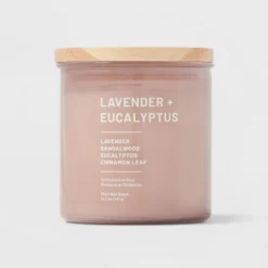 Glass Jar Lavender And Eucalyptus Candle - Threshold™ 9 Glass Jar Lavender And Eucalyptus Candle - Threshold™ -Home Decor GUEST 3db36f68 f2c9 4561 a858 68d6584366c0