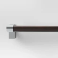 Dark Faux Wood Curtain Rod Nickel - Threshold™ 8 Dark Faux Wood Curtain Rod Nickel - Threshold™ -Home Decor GUEST 3f1572b1 fc3d 4ce8 8600 dec628aa2d09