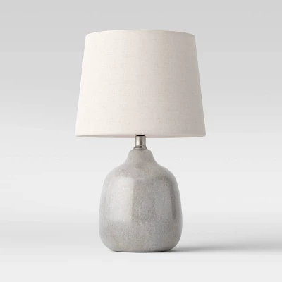 Assembled Ceramic Table Lamp Gray - Threshold™ 7 Assembled Ceramic Table Lamp Gray - Threshold™ - Image 5