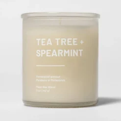 Glass Jar Tea Tree And Spearmint Candle Beige - Threshold™ -Home Decor GUEST 44b883d8 baee 4787 a74c 3d32a16e8b4f