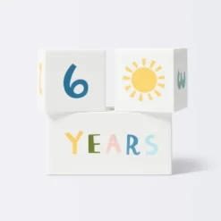 Milestone Blocks - White - Cloud Island™ 5 Milestone Blocks - White - Cloud Island™ -Home Decor GUEST 497b5a66 4b0d 4551 b1c3 a3a3cd09c420