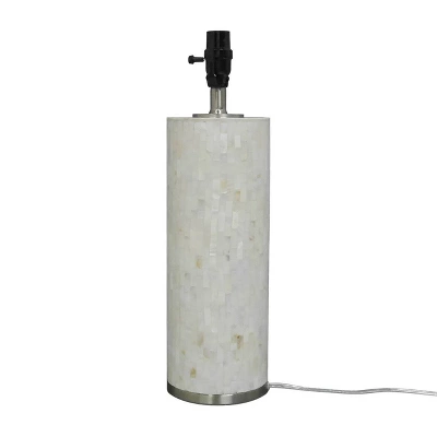 Capiz Subway Tile Large Lamp Base Shell - Threshold 5 Capiz Subway Tile Large Lamp Base Shell - Threshold - Image 3