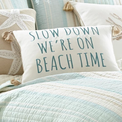 Stone Harbor Beach Time Decorative Pillow - Levtex Home 3 Stone Harbor Beach Time Decorative Pillow - Levtex Home