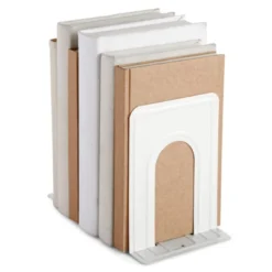 Juvale 12 Pack Metal Bookends For Shelves, Heavy Duty White Book Stoppers For Library, Living Room, Or Office (5x6.6x 5.8 In) 11 Juvale 12 Pack Metal Bookends For Shelves, Heavy Duty White Book Stoppers For Library, Living Room, Or Office (5x6.6x 5.8 In) -Home Decor GUEST 5114c808 703b 4b86 91d9 9ec3cedeeb21