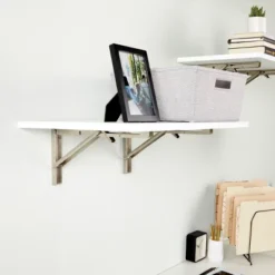 Built Industrial 2 Pack Folding L Wall Shelf Bracket, 10 Inch Collapsible Hardware With Locking Hinge For Garage Shelves, Holds 120lbs 13 Built Industrial 2 Pack Folding L Wall Shelf Bracket, 10 Inch Collapsible Hardware With Locking Hinge For Garage Shelves, Holds 120lbs -Home Decor GUEST 555ad0b8 e83d 42c4 af02 5dfe3c43b4ec