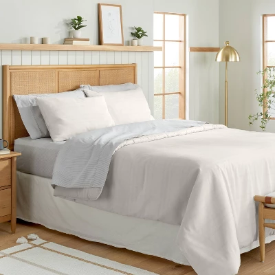 Tonal Stripe Comforter & Sham Set - Hearth & Hand™ With Magnolia 5 Tonal Stripe Comforter & Sham Set - Hearth & Hand™ With Magnolia - Image 3