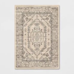 Plush Persian Style Area Rug Cream - Threshold™ -Home Decor GUEST 57a5eb0f 24f2 4b22 b0b9 01d9a58810c6