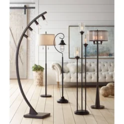 Franklin Iron Works Arcos Industrial Arc Floor Lamp 71" Tall Bronze Brown Metal Dimmable LED Decor For Living Room Reading Bedroom Office House Home 16 Franklin Iron Works Arcos Industrial Arc Floor Lamp 71" Tall Bronze Brown Metal Dimmable LED Decor For Living Room Reading Bedroom Office House Home -Home Decor GUEST 5810e929 2f4c 4e54 8434 2533ddae9e0e