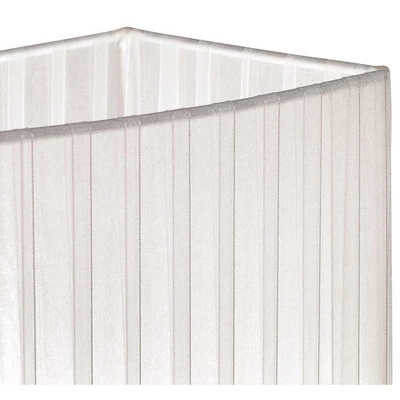 360 Lighting Cube Modern Accent Table Lamp 19 3/4" High White Ribbon Fabric Shade For Bedroom Living Room Bedside Nightstand Office Kids Family House 6 360 Lighting Cube Modern Accent Table Lamp 19 3/4" High White Ribbon Fabric Shade For Bedroom Living Room Bedside Nightstand Office Kids Family House - Image 4