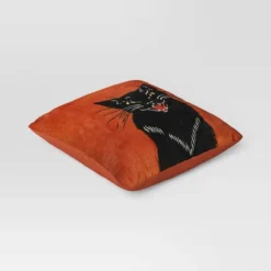 Fierce Cat Applique Cotton Velvet Square Halloween Throw Pillow - Threshold™ 8 Fierce Cat Applique Cotton Velvet Square Halloween Throw Pillow - Threshold™ -Home Decor GUEST 60f46ce7 13d8 431c bd56 5f40c9e2aa79