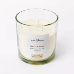 Clear Glass Masala Rose Candle White - Threshold™ Designed With Studio McGee -Home Decor GUEST 6158848c d4f8 4efe 93c4 8a58a533ee09