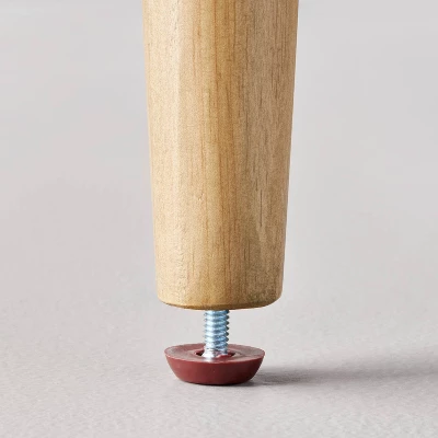 Boucle Upholstered Wood Ottoman - Hearth & Hand™ With Magnolia 6 Boucle Upholstered Wood Ottoman - Hearth & Hand™ With Magnolia - Image 4