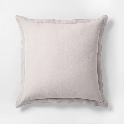 26"x26" Cotton & Linen Blend Euro Pillow - Hearth & Hand™ With Magnolia 7 26"x26" Cotton & Linen Blend Euro Pillow - Hearth & Hand™ With Magnolia - Image 5