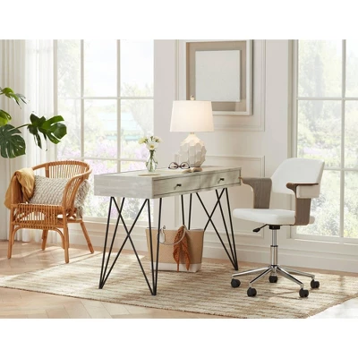 360 Lighting Ellen 21" High Sculptured Small Mid Century Modern Coastal Accent Table Lamp White Ceramic Single Living Room Bedroom Bedside Nightstand 10 360 Lighting Ellen 21" High Sculptured Small Mid Century Modern Coastal Accent Table Lamp White Ceramic Single Living Room Bedroom Bedside Nightstand - Image 8